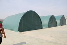 Image of 203012R 20ft x 30ft Heavy Duty PVC Domed Industrial Storage Tent Green