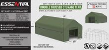Image of 206016DP - Grey 20ft x 60ft Dual Truss Storage Tent with PVC Fabric