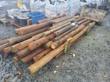 Image of Pallet of 5inch Posts - Mix Of Round And Half Round