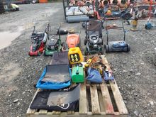 Image of Selection of pedestrian lawn mowers