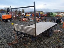 Image of Single Axle Flatbed Trailer