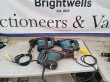 Image of 3x Makita HT3210C Electric SDS Plus Drill 110V