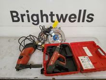 Image of Bosch Gks85G Circular Saw, Hilti Dd 110-D Hand Held Diamond Drill and Hilti Dx 5-F8 Fastening Tool Powder Actuated 3.63Kg