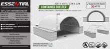 Image of Essential C4040 - Green 40ft x 40ft Container Shelter with PVC Fabric & Fixings
