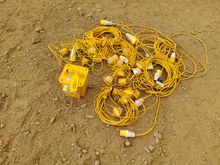 Image of Quantity Of 110V Extension Cables & 110V Festoon Lighting