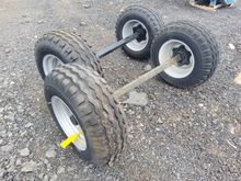 Image of Pair of Wheels On Axle