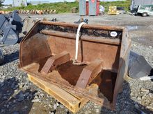 Image of Skid Steer Toe Tip Bucket (Grey) 6ft 2inch Wide