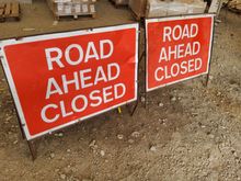Image of 2x Road Closed Signs