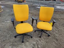 Image of 2x Fabric Office Chairs