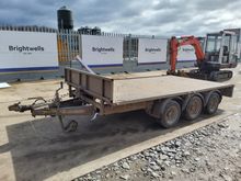 Image of Ifor Williams LM126 Tri Axle Flatbed Trailer