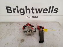 Image of Milwaukee M18 Onesx-502X Reciprocating Saw and Milwaukee M18Blcs66-502X Cordless Circ Saw