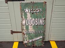 Image of Cigarette Wills Woodbine Cigarettes Sign Green